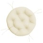 Round cream Oxford fabric cushion Ø 60x11 cm by , Cushions for chairs and sofas - Ref: Foro24-361942, Price: 30,50 €, Discoun...