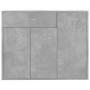 Aparador de madera contrachapada gris hormigón 88x30x70 cm de vidaXL, Aparadores - Ref: Foro24-800679, Precio: 85,28 €, Descu...