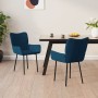 Dining chairs 2 units blue velvet by , dining chairs - Ref: Foro24-344819, Price: 120,98 €, Discount: %