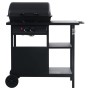 Barbacoa portátil de gas con mesita de 3 estantes negro de , Barbacoas - Ref: Foro24-3051180, Precio: 154,99 €, Descuento: %