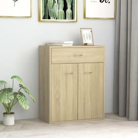 Sideboard aus Sonoma-Eichensperrholz, 60 x 30 x 75 cm von vidaXL, Sideboards - Ref: Foro24-800714, Preis: 64,43 €, Rabatt: %