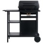 Barbacoa portátil de gas con mesita de 3 estantes negro de , Barbacoas - Ref: Foro24-3051180, Precio: 155,79 €, Descuento: %