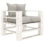 Garden pallet furniture set 7 pieces wood with taupe cushions by , Garden sets - Ref: Foro24-3052419, Price: 683,12 €, Discou...