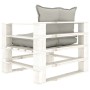 Garden pallet furniture set 7 pieces wood with taupe cushions by , Garden sets - Ref: Foro24-3052419, Price: 683,12 €, Discou...