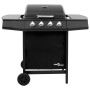 Barbacoa de gas con 4 fogones negra de , Barbacoas - Ref: Foro24-3053622, Precio: 195,08 €, Descuento: %