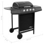 Barbacoa de gas con 4 fogones negra de , Barbacoas - Ref: Foro24-3053622, Precio: 195,08 €, Descuento: %