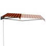 Orange and brown automatic retractable awning 500x300 cm by , Awnings - Ref: Foro24-3055269, Price: 474,99 €, Discount: %