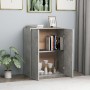 Concrete gray plywood sideboard 60x30x75 cm by vidaXL, Sideboards - Ref: Foro24-800733, Price: 53,97 €, Discount: %