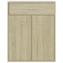 Aparador de madera contrachapada color roble Sonoma 60x30x75 cm de vidaXL, Aparadores - Ref: Foro24-800714, Precio: 64,43 €, ...