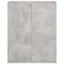 Aparador de madera contrachapada gris hormigón 60x30x75 cm de vidaXL, Aparadores - Ref: Foro24-800733, Precio: 55,56 €, Descu...