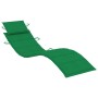 Garden lounger with solid acacia wood cushion by , Loungers - Ref: Foro24-3061577, Price: 171,48 €, Discount: %