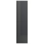 Glossy gray plywood shelf/divider 155x24x160cm