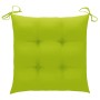 Garden chairs 2 pcs teak wood and bright green cushions by , Garden chairs - Ref: Foro24-3062756, Price: 261,99 €, Discount: %