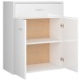 Glossy white plywood sideboard 60x30x75 cm by vidaXL, Sideboards - Ref: Foro24-800717, Price: 71,99 €, Discount: %