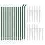 Wire fence with anchor spikes green 1.1x25 m by , fence panels - Ref: Foro24-154138, Price: 203,99 €, Discount: %