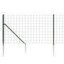 Wire fence with anchor spikes green 1.1x25 m by , fence panels - Ref: Foro24-154138, Price: 203,99 €, Discount: %