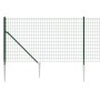 Wire fence with anchor spikes green 0.8x25 m by , fence panels - Ref: Foro24-154104, Price: 184,99 €, Discount: %