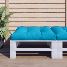 Blue fabric pallet sofa cushion 80x80x12 cm by , Cushions for chairs and sofas - Ref: Foro24-314406, Price: 33,95 €, Discount: %