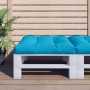 Blue fabric pallet sofa cushion 80x80x12 cm by , Cushions for chairs and sofas - Ref: Foro24-314406, Price: 33,99 €, Discount: %