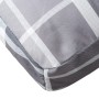 Gray plaid fabric pallet sofa cushion 80x80x12 cm by , Cushions for chairs and sofas - Ref: Foro24-314412, Price: 28,99 €, Di...