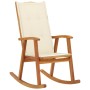 Rocking chair with solid acacia wood cushions by , Garden chairs - Ref: Foro24-3064181, Price: 196,82 €, Discount: %