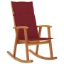 Rocking chair with solid acacia wood cushions by , Garden chairs - Ref: Foro24-3064188, Price: 192,26 €, Discount: %