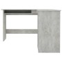 Escritorio forma de L contrachapada gris hormigón 120x140x75 cm de vidaXL, Escritorios - Ref: Foro24-800751, Precio: 111,72 €...