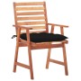 Garden dining chairs 2 pcs solid acacia wood and cushions by , Garden chairs - Ref: Foro24-3064342, Price: 131,99 €, Discount: %