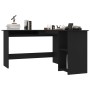 L-shaped black plywood desk 120x140x75 cm by vidaXL, Desks - Ref: Foro24-800748, Price: 94,99 €, Discount: %