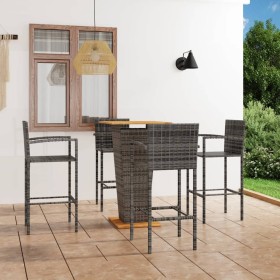 Conjunto de bar para jardín 5 piezas gris de , Conjuntos de jardín - Ref: Foro24-3064867, Precio: 364,99 €, Descuento: %