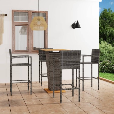 5-Piece Gray Garden Bar Set by , Garden sets - Ref: Foro24-3064867, Price: 364,11 €, Discount: %