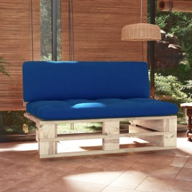 Zentrales Sofa aus Paletten für den Garten aus imprägniertem Kiefernholz von , Modulare Sofas für den Außenbereich - Ref: For...