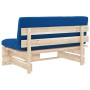 Central sofa made of pallets for impregnated pine wood garden by , Modular outdoor sofas - Ref: Foro24-3066538, Price: 106,82...