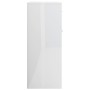 Aparador de madera contrachapada blanco brillante 88x30x70 cm de vidaXL, Aparadores - Ref: Foro24-800681, Precio: 94,85 €, De...