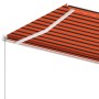 Orange and brown retractable manual foot awning 400x350 cm by , Awnings - Ref: Foro24-3069620, Price: 482,84 €, Discount: %