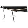 Toldo retráctil manual con LED gris antracita 400x300 cm de , Toldos - Ref: Foro24-3069744, Precio: 490,53 €, Descuento: %