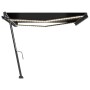 Toldo retráctil manual con LED gris antracita 400x300 cm de , Toldos - Ref: Foro24-3069744, Precio: 490,53 €, Descuento: %