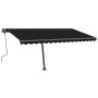 Toldo retráctil manual con LED gris antracita 400x300 cm de , Toldos - Ref: Foro24-3069744, Precio: 490,53 €, Descuento: %