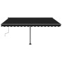 Toldo retráctil manual con LED gris antracita 400x300 cm de , Toldos - Ref: Foro24-3069744, Precio: 490,53 €, Descuento: %