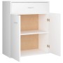 Aparador de madera contrachapada blanco 60x30x75 cm de vidaXL, Aparadores - Ref: Foro24-800711, Precio: 73,27 €, Descuento: %