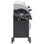 Barbacoa grill de gas 4+1 quemadores negra y plateada de , Barbacoas - Ref: Foro24-3072536, Precio: 436,86 €, Descuento: %