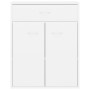 Aparador de madera contrachapada blanco 60x30x75 cm de vidaXL, Aparadores - Ref: Foro24-800711, Precio: 73,27 €, Descuento: %