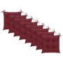 Stackable garden chairs 8 units teak wood with cushions by , Garden chairs - Ref: Foro24-3072624, Price: 665,62 €, Discount: %