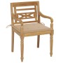 Batavia chairs 6 units solid teak wood with cushions by , Garden chairs - Ref: Foro24-3073325, Price: 731,82 €, Discount: %