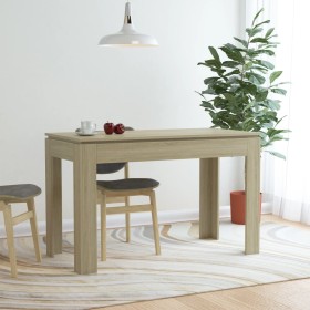 Sonoma oak plywood dining table 120x60x76cm by vidaXL, Kitchen and dining tables - Ref: Foro24-800759, Price: 94,26 €, Discou...