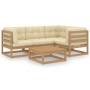 5-piece garden furniture set with solid pine wood cushions by , Garden sets - Ref: Foro24-3076602, Price: 448,99 €, Discount: %