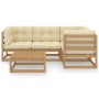 5-piece garden furniture set with solid pine wood cushions by , Garden sets - Ref: Foro24-3076602, Price: 448,99 €, Discount: %