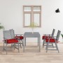 Garden dining chairs with cushions 4 pcs solid acacia wood by , Garden chairs - Ref: Foro24-3078425, Price: 350,85 €, Discoun...