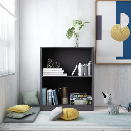 Gray plywood shelf 60x24x74.5 cm by vidaXL, Bookcases and shelves - Ref: Foro24-800857, Price: 46,26 €, Discount: %