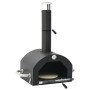 Horno para pizza y barbacoa al aire libre 3 en 1 negro de , Barbacoas - Ref: Foro24-3079733, Precio: 375,75 €, Descuento: %